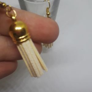 suede tassel earrings